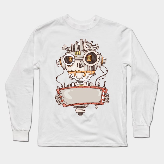 Robo Billboard Long Sleeve T-Shirt by viSionDesign